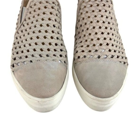Seychelles Woven Nubuck Almond Toe Platform Flats - Picture 3 of 7